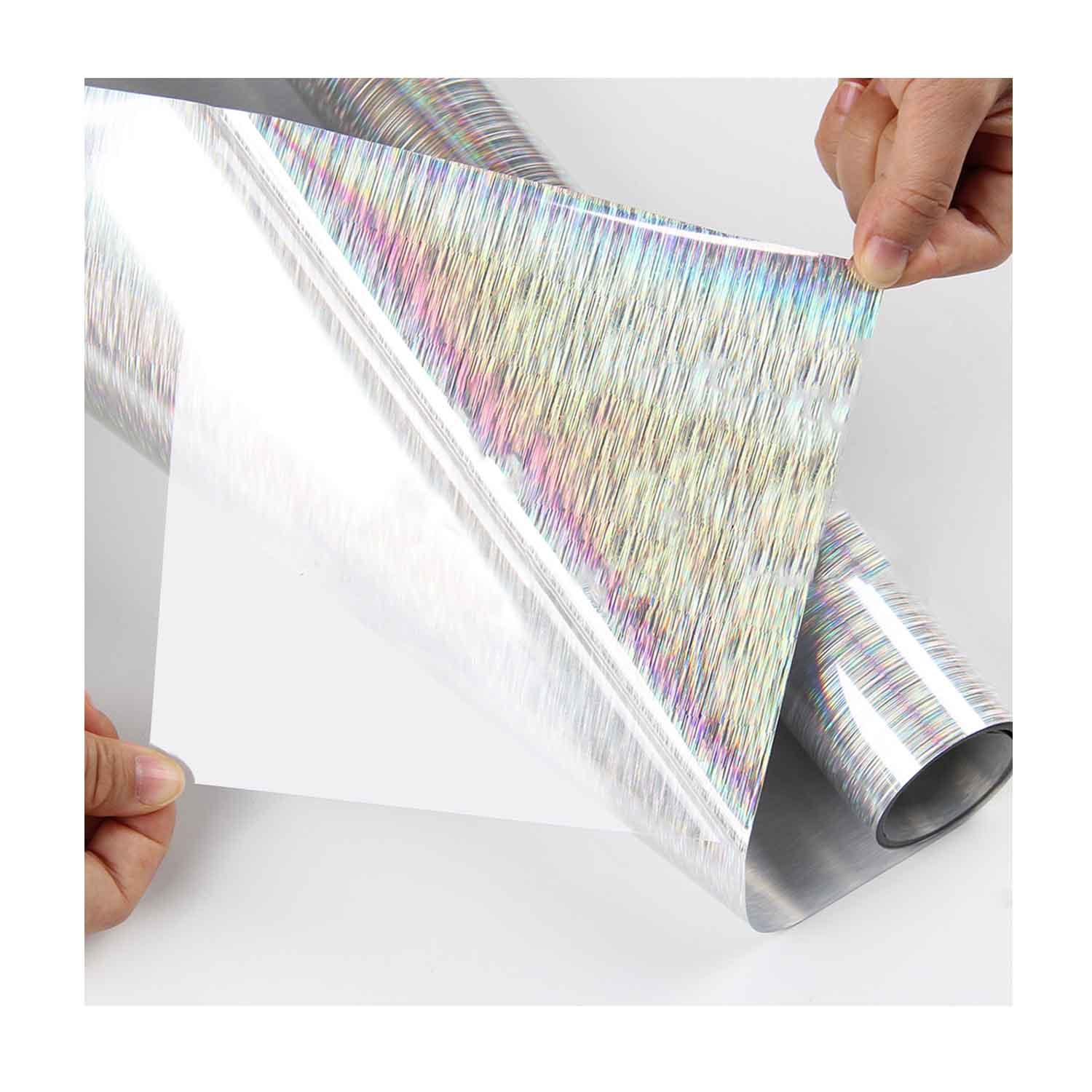 VINILO HOLOGRAFICO TEXTIL DISEÑOS 50 CM X 1 METRO CURSOR BLANCO LLUVIA Y8 - 1