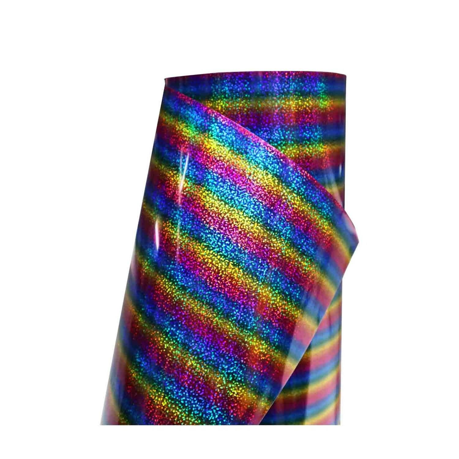 VINILO HOLOGRAFICO TEXTIL DISEÑOS 50 CM X 1 METRO CURSOR PURPURA TORNASOL Y13 - 2