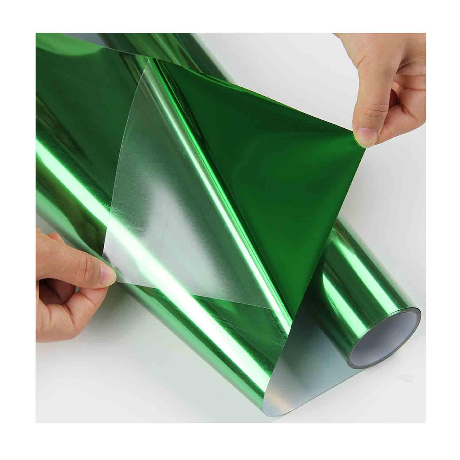 VINILO METALICO TEXTIL COLORES Y01 50CM X1MT CURSOR COLOR VERDE - 1