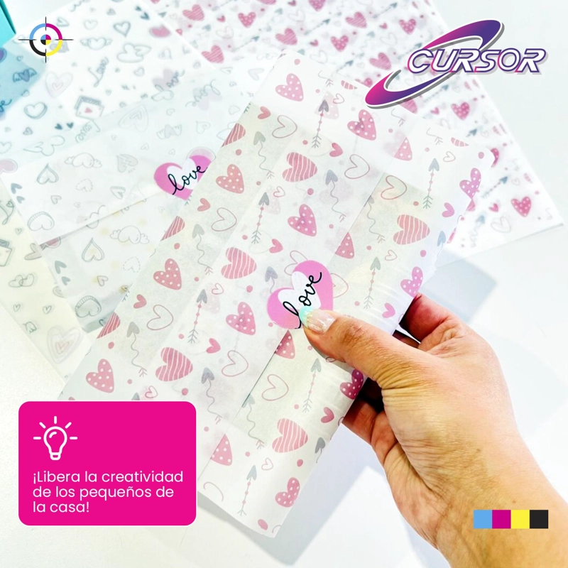 PAPEL MANTEQUILLA 500 HOJAS OFICIO IMPRIMIBLE CURSOR BLANCO 40GM - 4