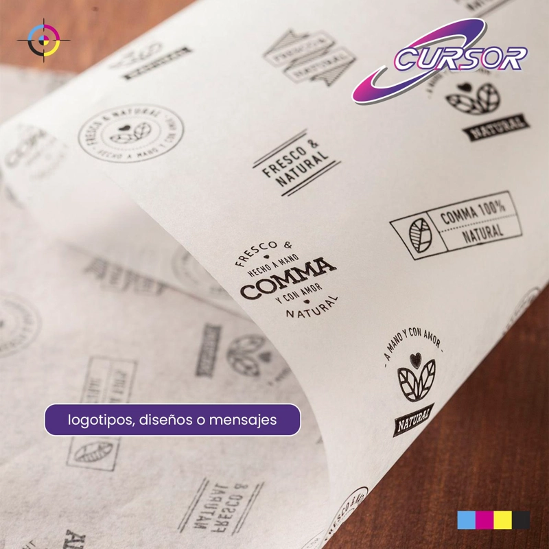 PAPEL MANTEQUILLA 500 HOJAS OFICIO IMPRIMIBLE CURSOR BLANCO 40GM - 5