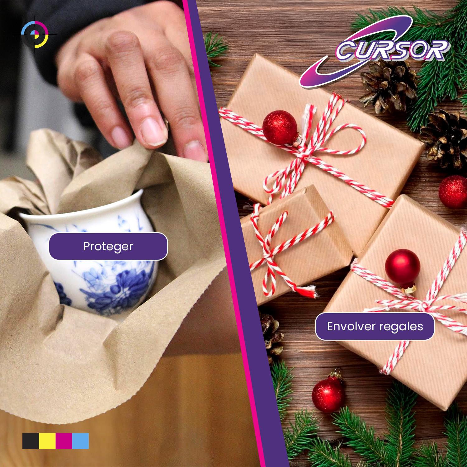 PAPEL KRAFT CLARO 250 GR 100 HOJAS A5 CURSOR - 9