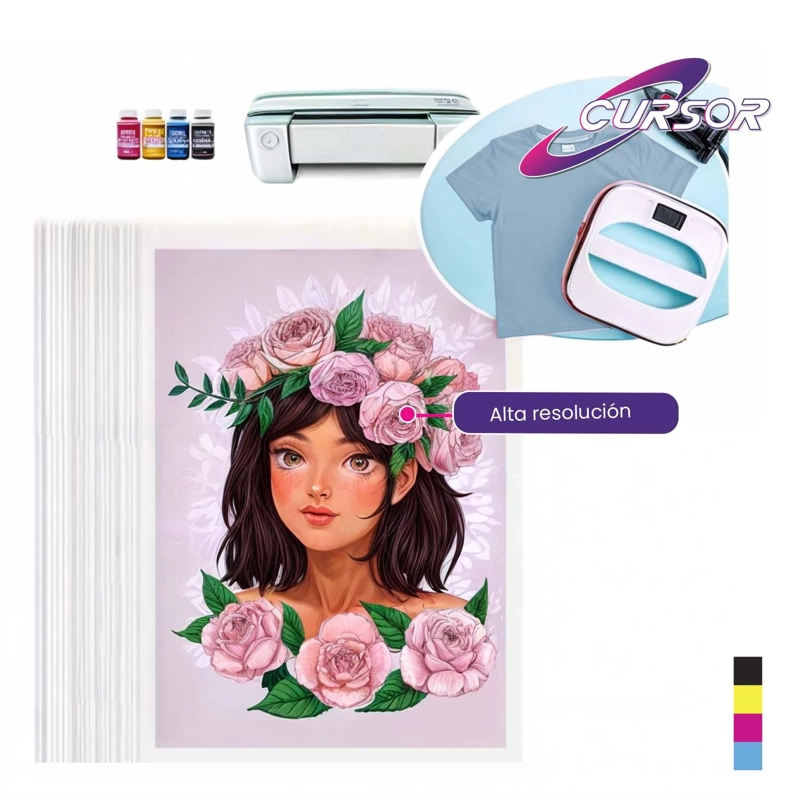 PAPEL TRANSFER TELAS CLARAS 10 HOJAS A4 CURSOR - 6