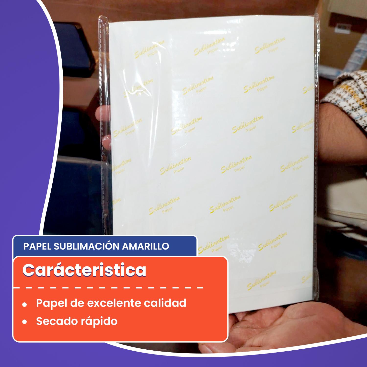 PAPEL SUBLIMACION SECADO RAPIDO AMARILLO A4 100GR 100H ESN - 4