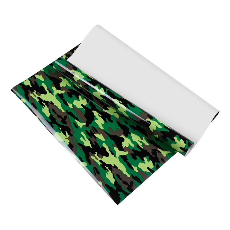 VINILO PU FLUORESCENTE DISEÑOS 1F 61 CM X 1 METRO CURSOR VERDE MILITAR - 1