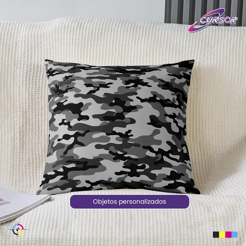 VINILO PU FLUORESCENTE DISEÑOS 1F 61 CM X 1 METRO CURSOR GRIS MILITAR - 5
