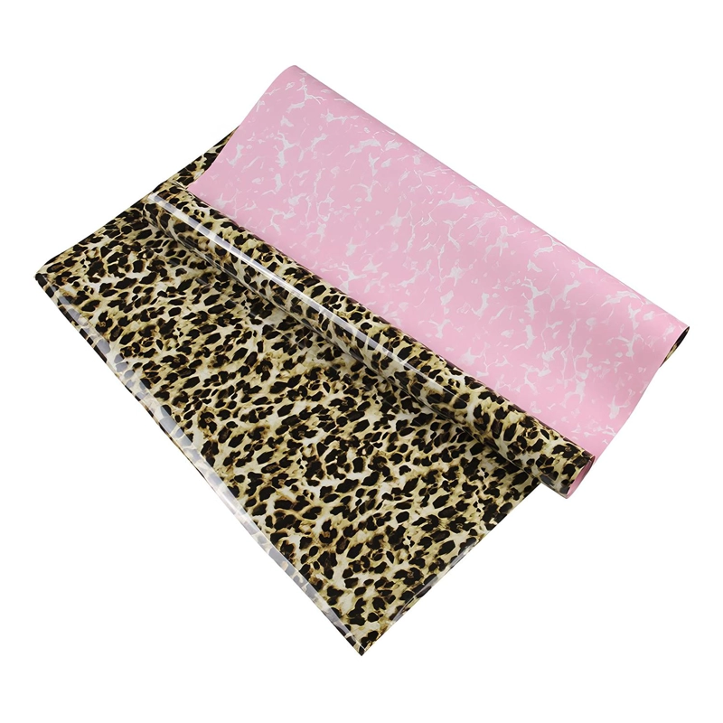 VINILO PU FLUORESCENTE DISEÑOS 1F 61 CM X 1 METRO CURSOR LEOPARDO - 1
