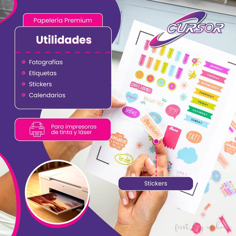 PAPEL ADHESIVO GLOSSY ANTIOXIDO A4/135G/50 HOJAS - 4