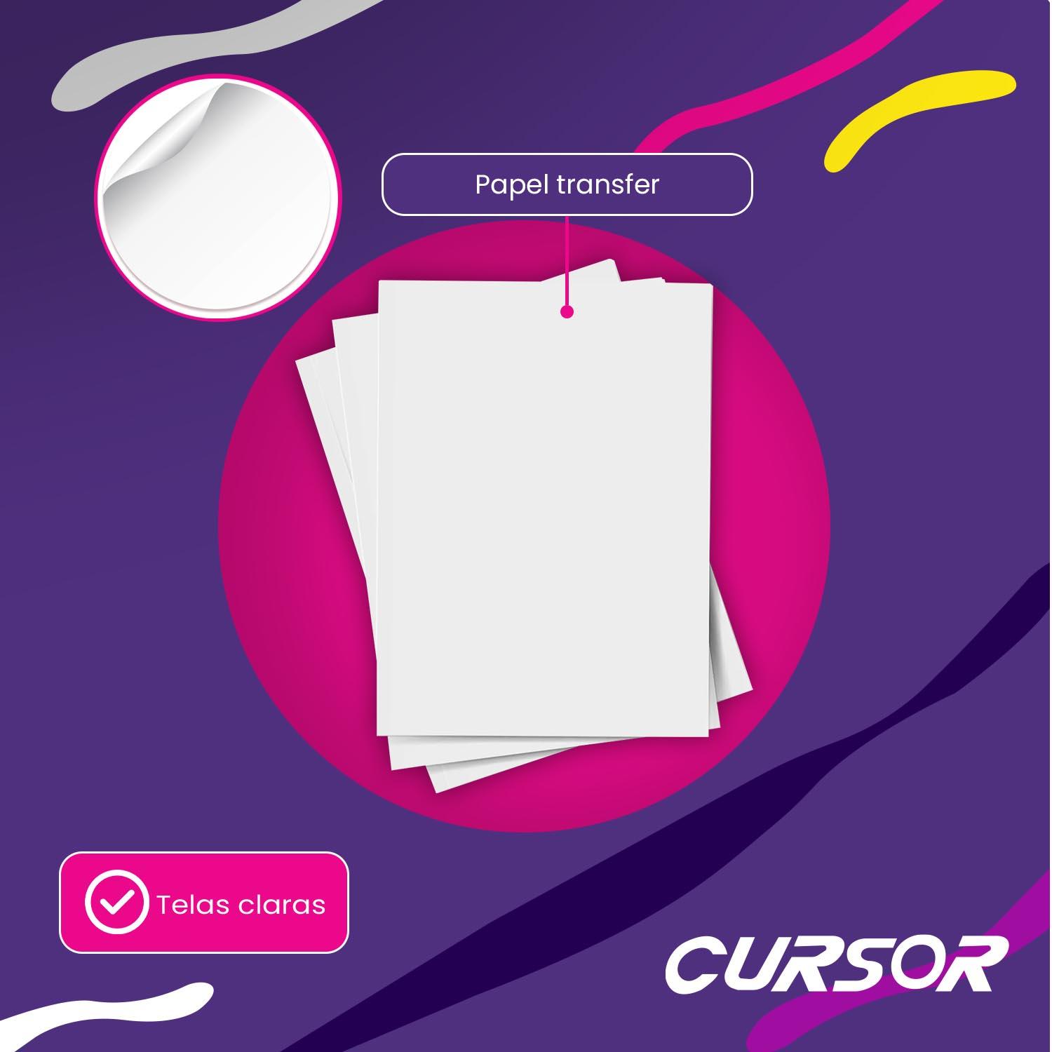 PAPEL TRANSFER TELAS CLARAS 20 HOJAS A4 CURSOR - 3