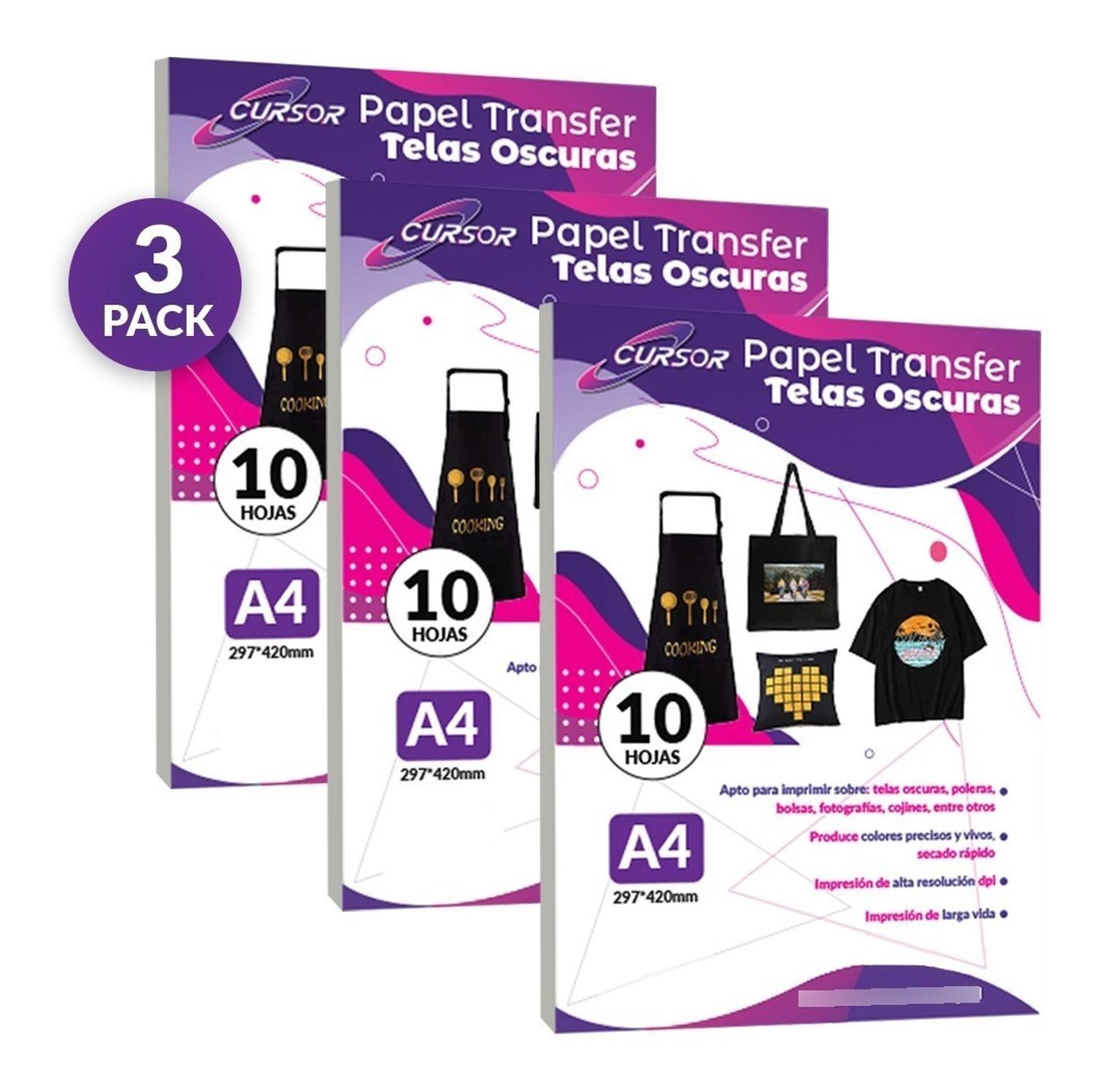 PAPEL TRANSFER PREMIUM TELAS OSCURAS 30 HOJAS - 1