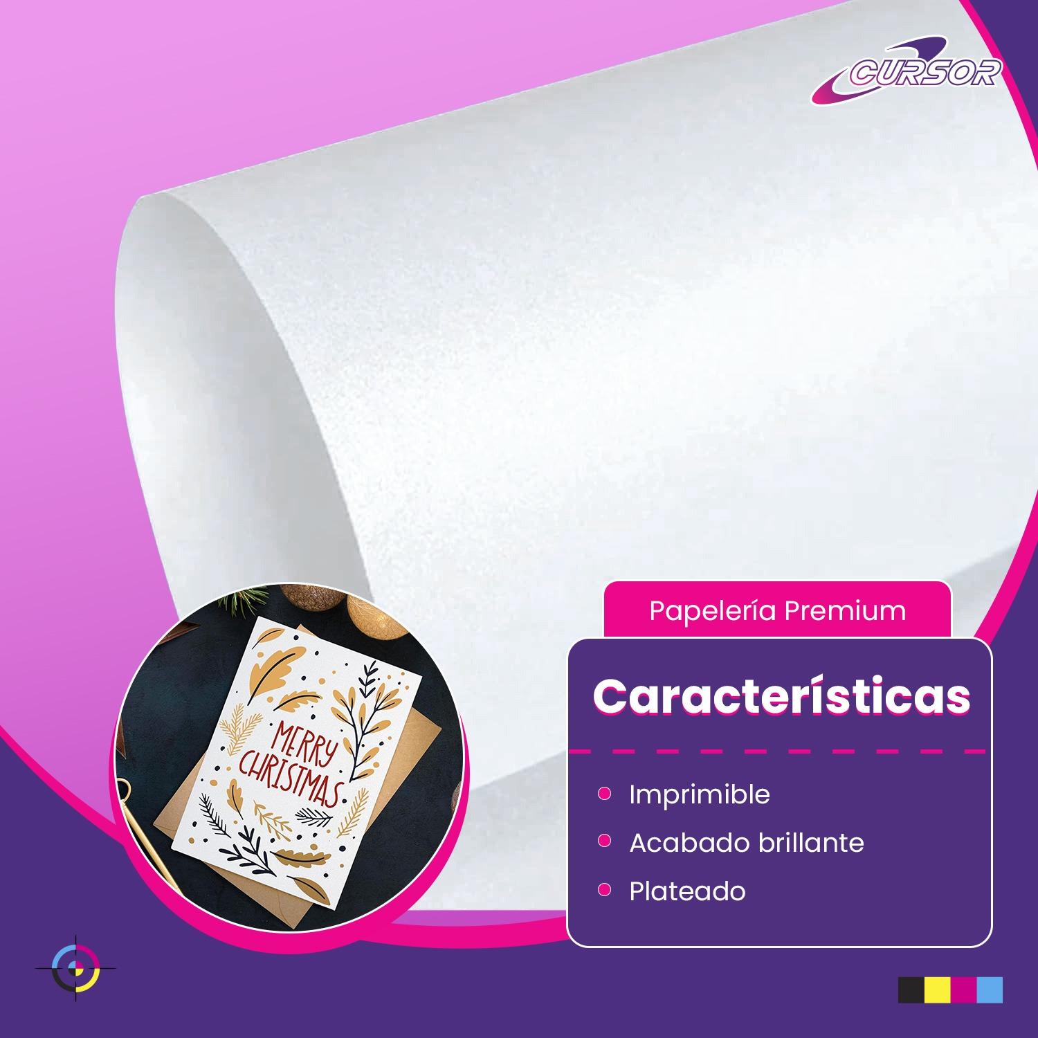 PAPEL FOTOGRAFICO GLITTER GLOSSY PLATEADO 20HJS A4 - 3