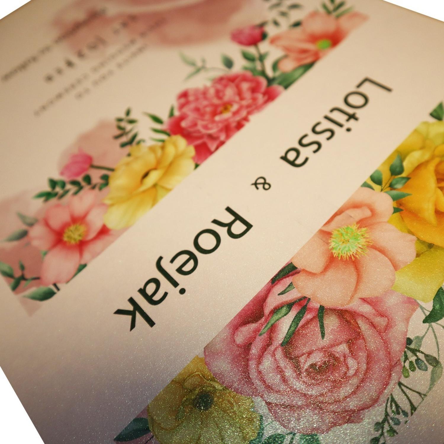 PAPEL FOTOGRAFICO GLITTER GLOSSY ROSADO 20HJS A4 - 4