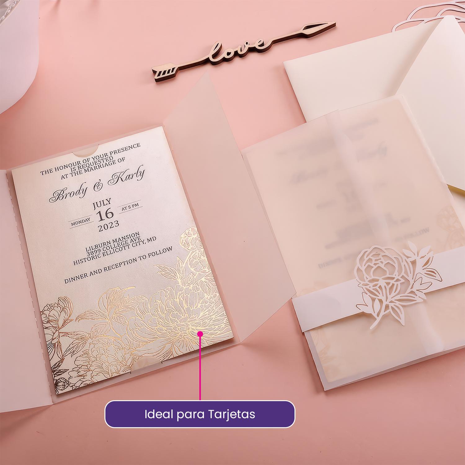 PAPEL FOTOGRAFICO GLITTER GLOSSY ROSADO 20HJS A4 - 6