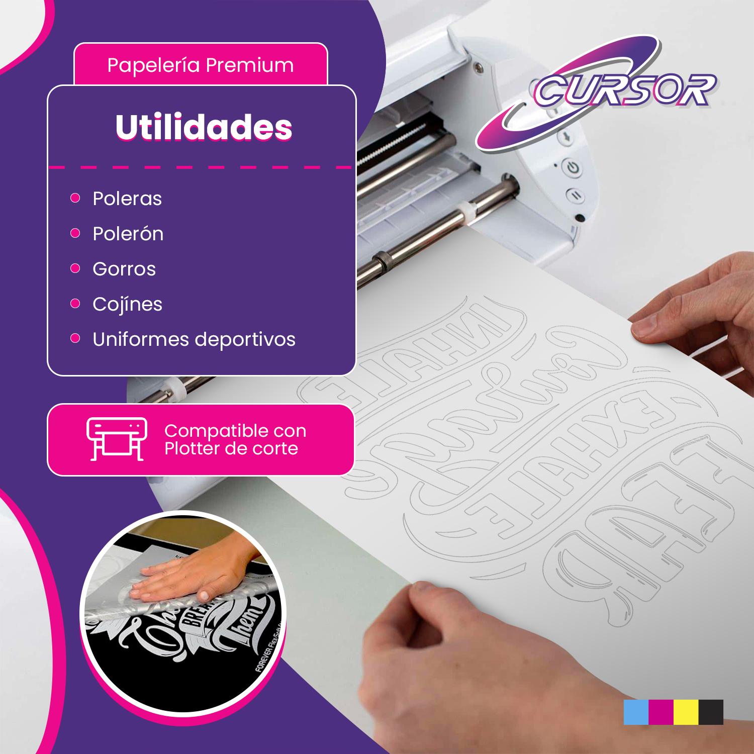 VINILO LUMINICO COLORES 61CM X 1 METRO CURSOR CELESTE - 3