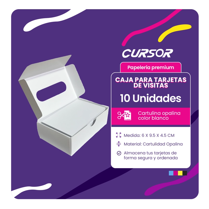 CAJA PARA TARJETAS DE VISITAS PRESENTACION 10 CAJAS - 5
