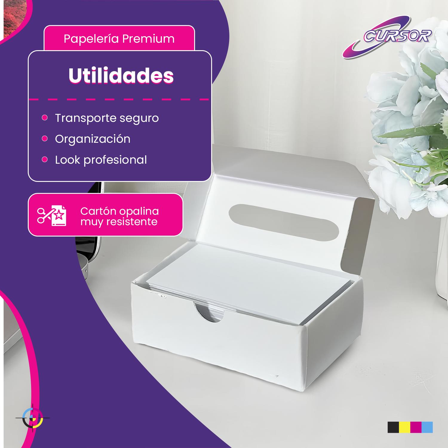 CAJA PARA TARJETAS DE VISITAS PRESENTACION 20 CAJAS - 6