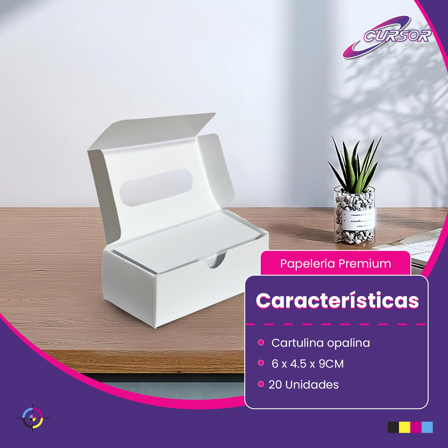 CAJA PARA TARJETAS DE VISITAS PRESENTACION 20 CAJAS - 7