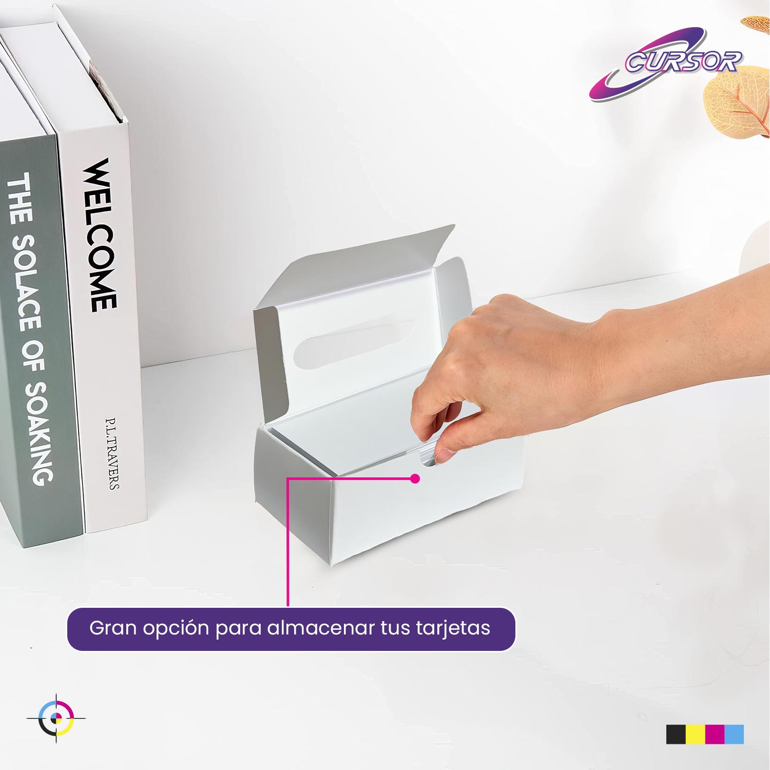 CAJA PARA TARJETAS DE VISITAS PRESENTACION 20 CAJAS - 9