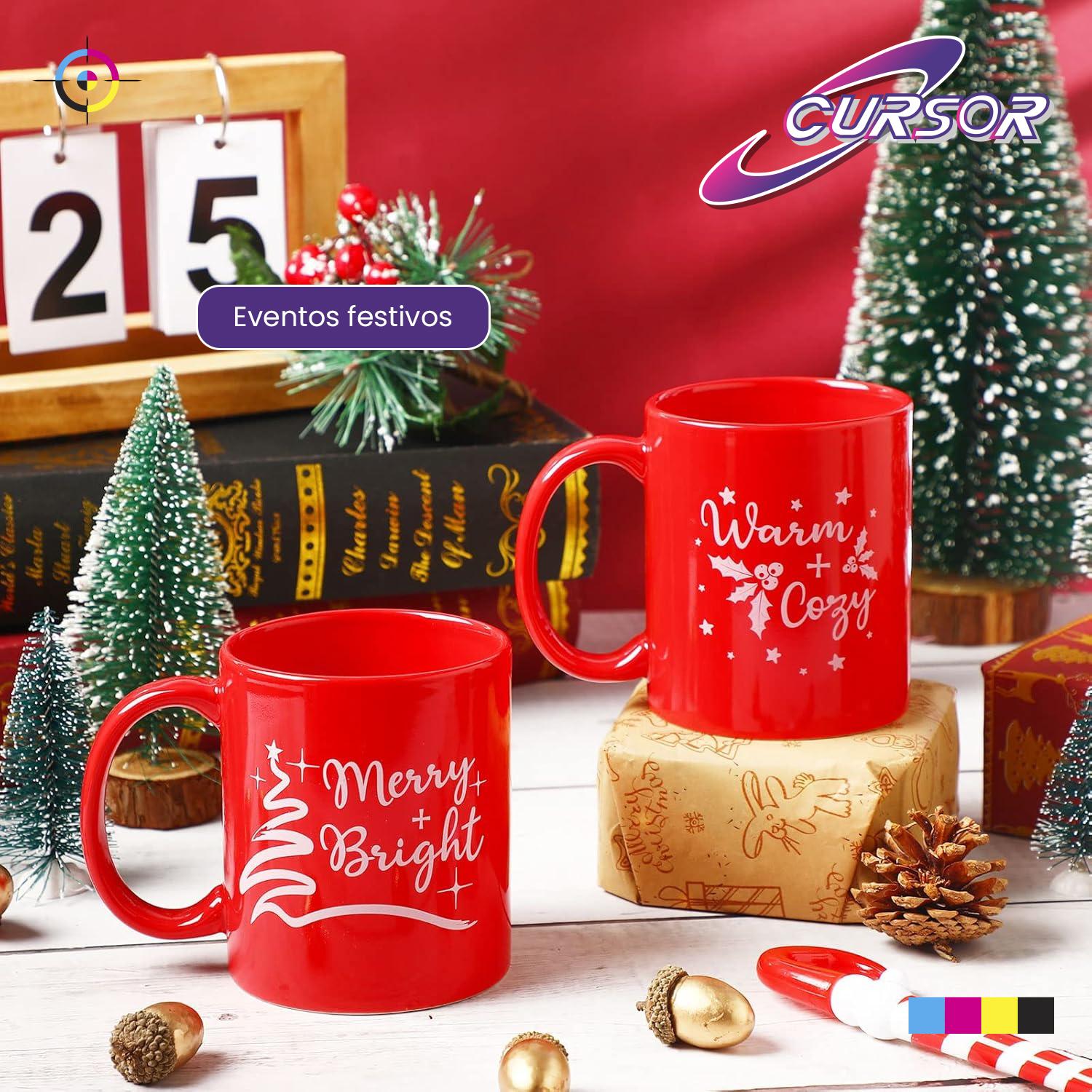 TAZON TAZA ROJA CON PARCHE PARA SUBLIMAR O ESTAMPAR 11OZ - 6