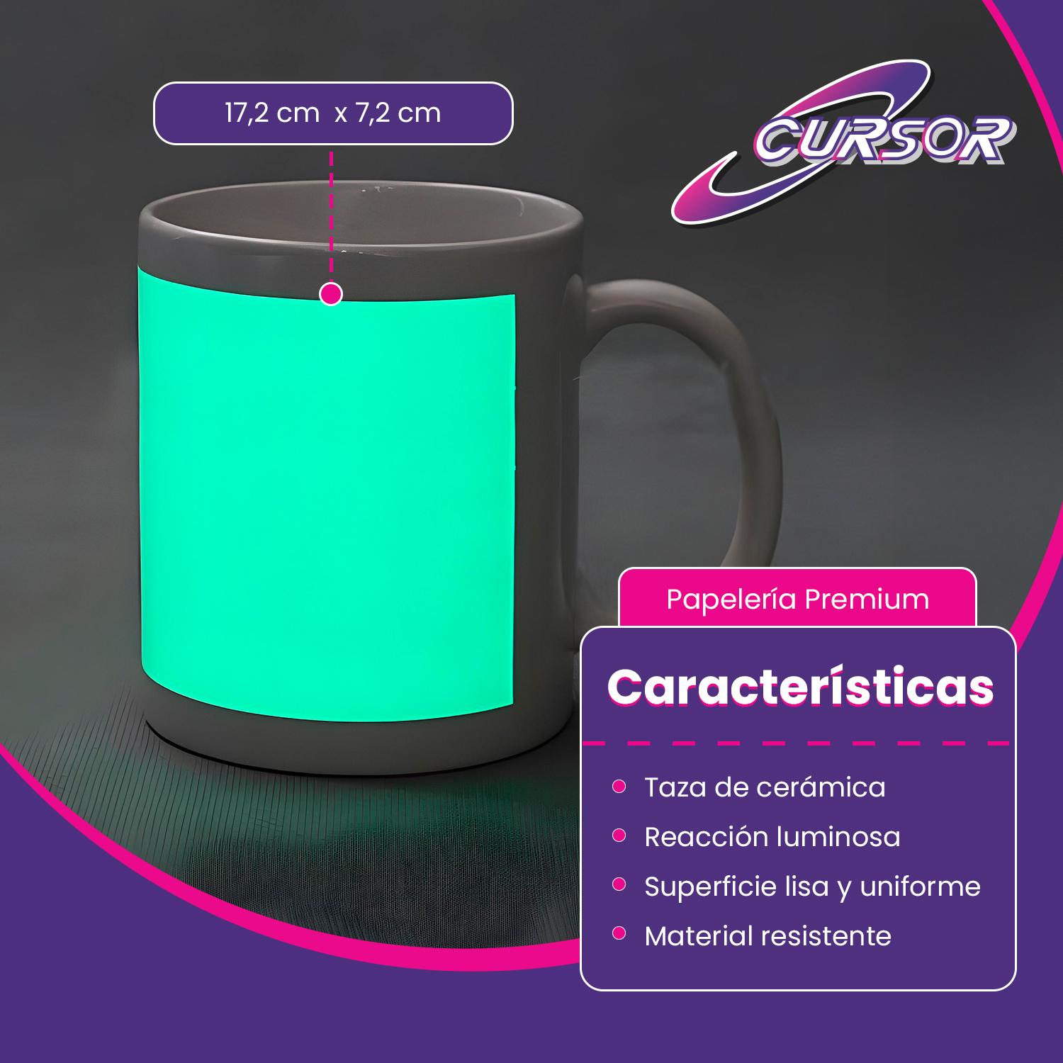 CAJAS 36 TAZON TAZON BLANCO SUBLIMACION BRILLA OSCURIDAD - 4