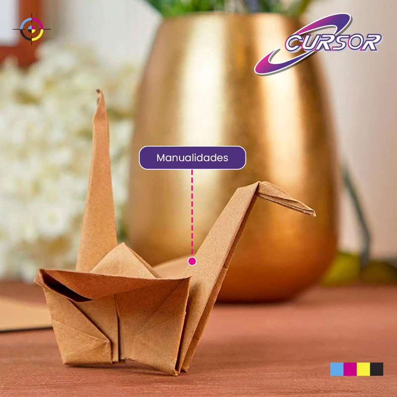 PAPEL KRAFT CLARO 250 GR 100 HOJAS A4 CURSOR - 8