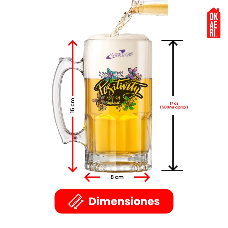 SHOPEROS TRANSPARENTES 17OZ (VASOS) CHOPERO - 2