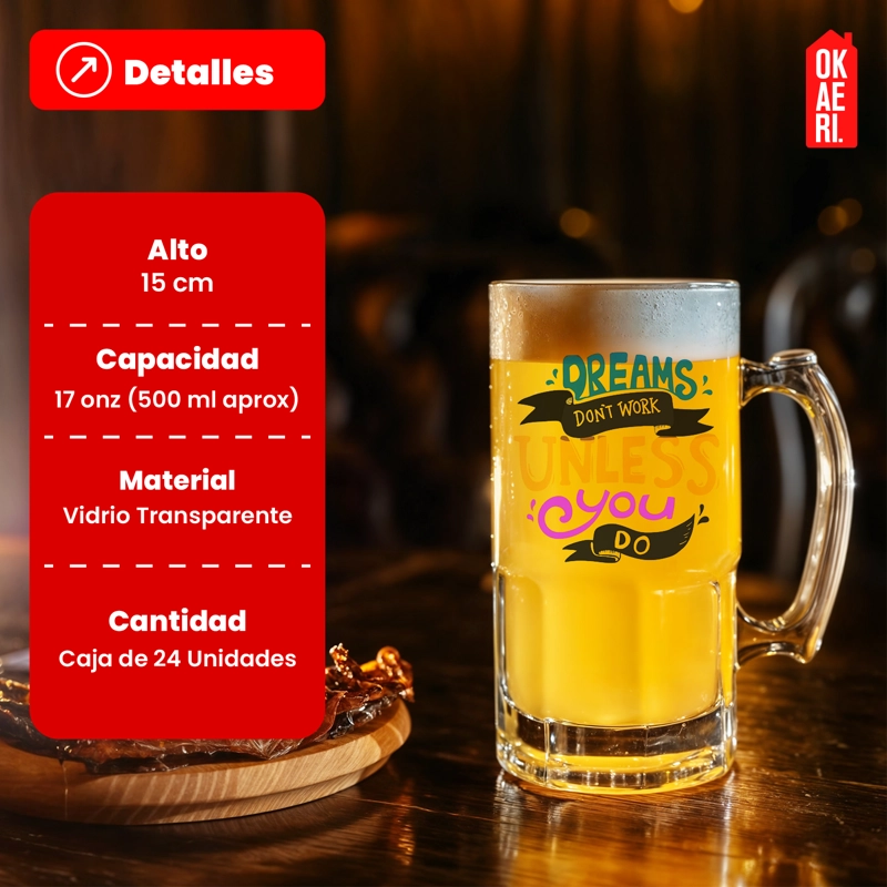 SHOPEROS TRANSPARENTES 17OZ (VASOS) CHOPERO - 3