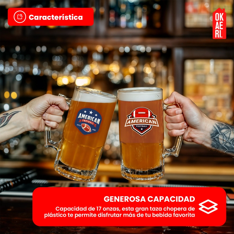 SHOPEROS TRANSPARENTES 17OZ (VASOS) CHOPERO - 8