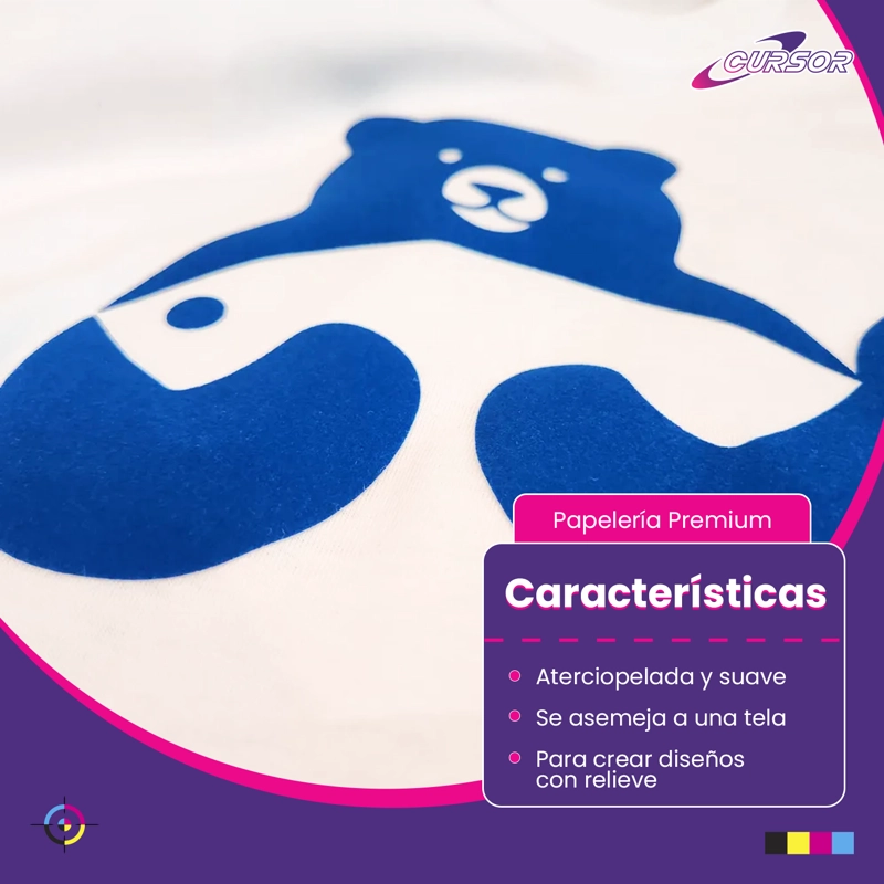 VINILO FLOCK 50CM X1MT CURSOR TAMAÑO 50CM X 1M AZUL Y3 - 4