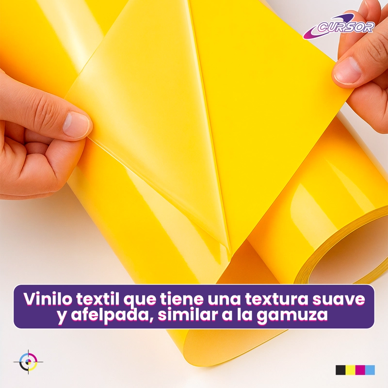 VINILO FLOCK 50CM X1MT CURSOR TAMAÑO 50CM X 1M AMARILLO Y4 - 2
