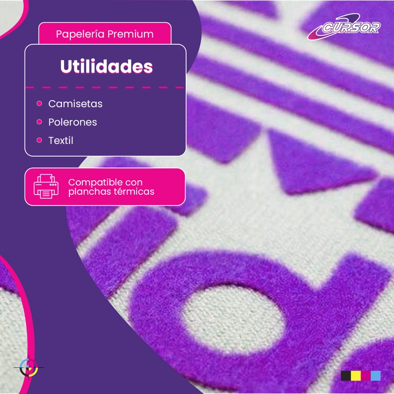 VINILO FLOCK 50CM X1MT CURSOR TAMAÑO 50CM X 1M MORADO Y16 - 4