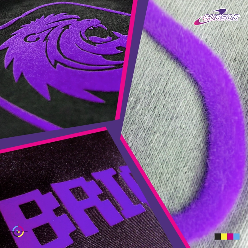 VINILO FLOCK 50CM X1MT CURSOR TAMAÑO 50CM X 1M MORADO Y16 - 6