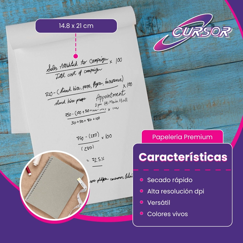 PACK AGENDA A5 BOND 106 GRS. CARTON PIEDRA - 10 PACKS DE 100 - 6