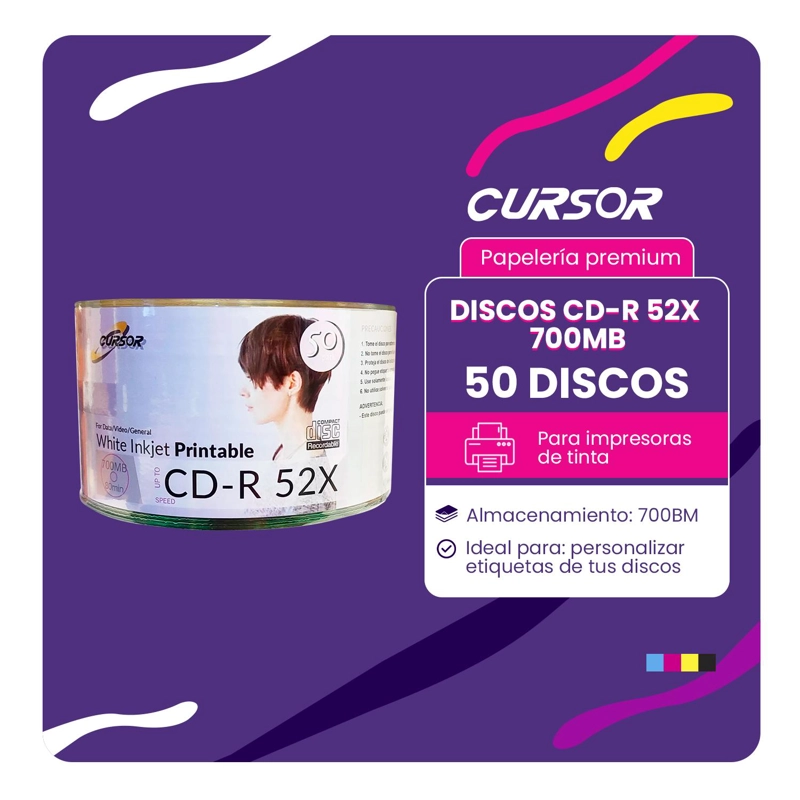 CD R52X 700MB PINTABLE ESN PLUS PACK 50 - 2