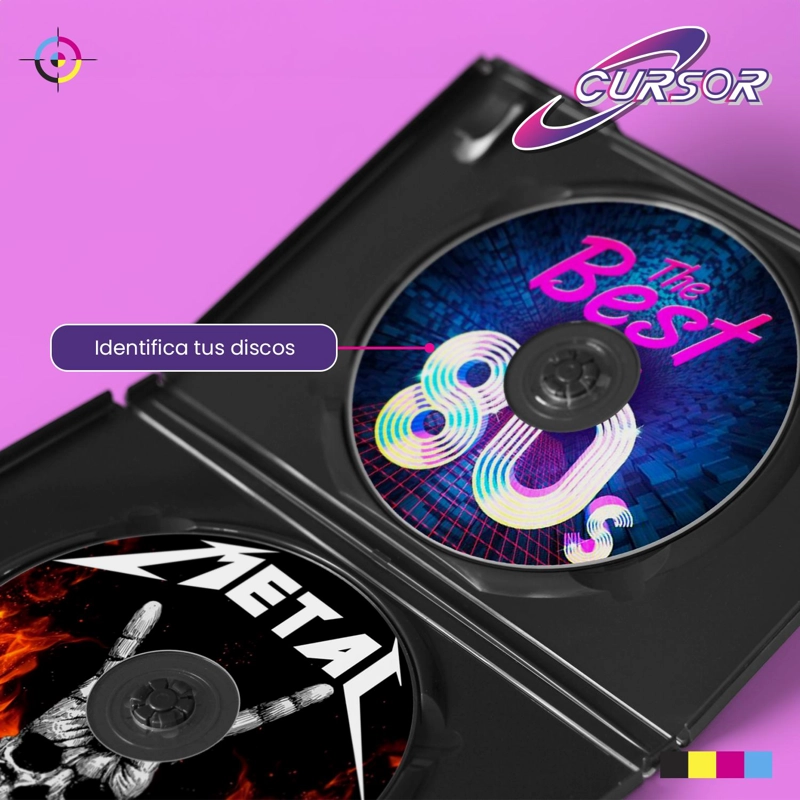 CD R CDS IMPRIMIBLE 52X700MB TORTA 100 UNIDADES CURSOR - 5