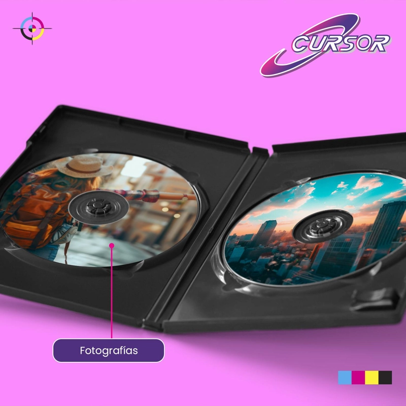 CD R CDS IMPRIMIBLE 52X700MB TORTA 100 UNIDADES CURSOR - 6