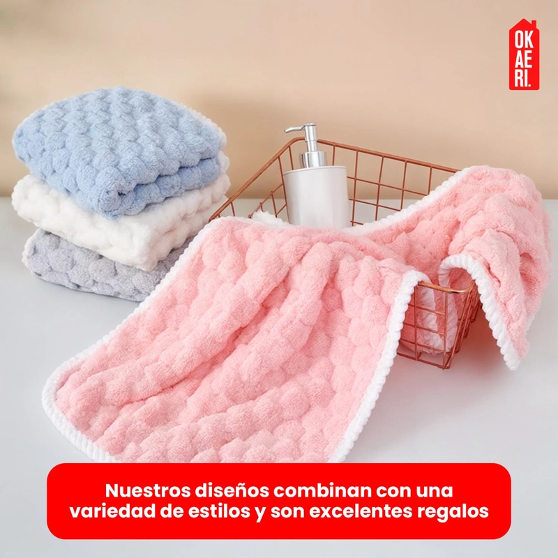 SET DE TOALLAS MICROFIBRA BAÑO 140X70 Y MANOS 75X35 - 5