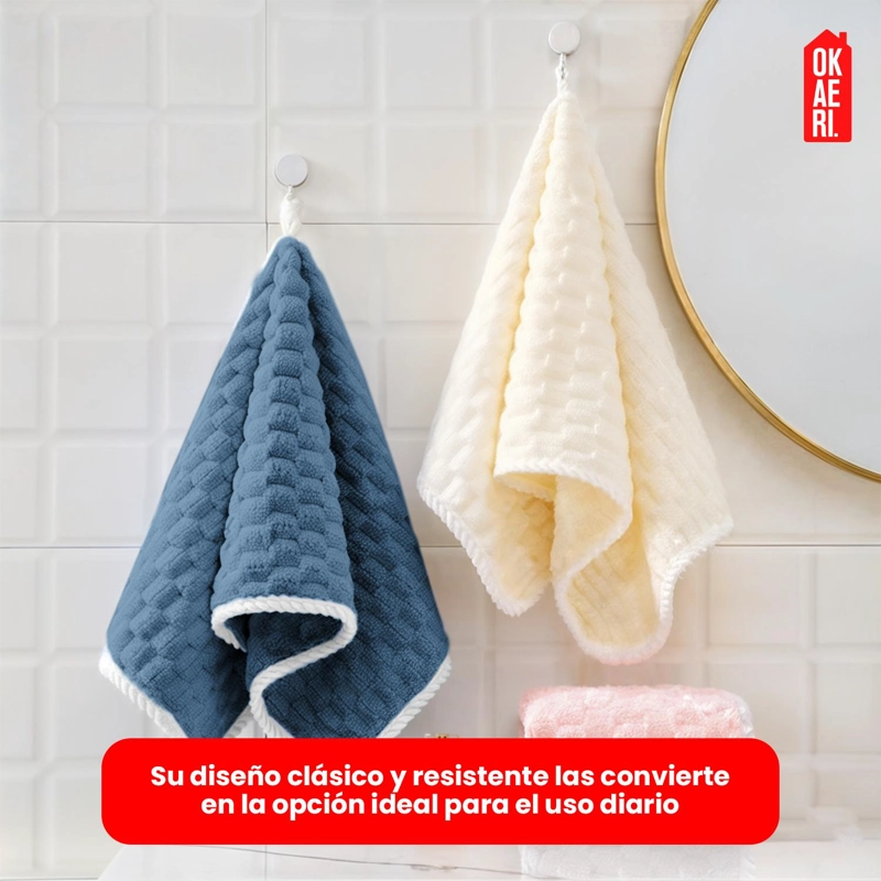 SET DE TOALLAS MICROFIBRA BAÑO 140X70 Y MANOS 75X35 - 6