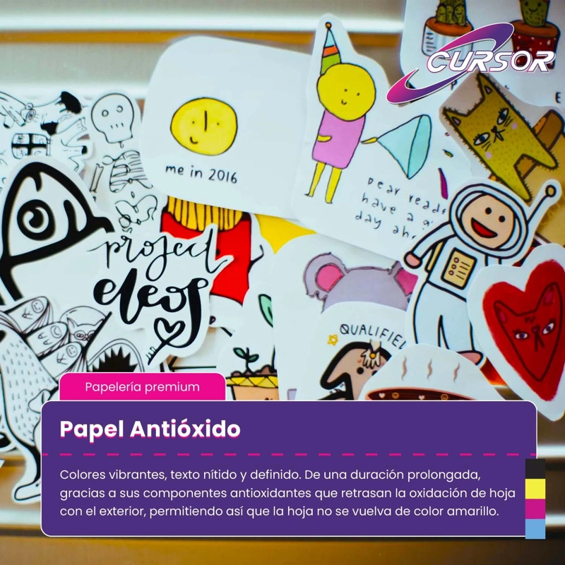PAPEL ADHESIVO GLOSSY ANTIOXIDO A3/135G/50 HOJAS - 4