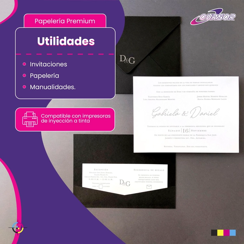 PAPEL OPALINA DOBLE FAZ 220G 50 HOJAS A4 CURSOR TAMAÑO A4 - 4