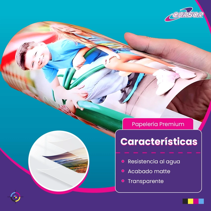 LAMINADO EN FRIO DISEÑO TRANSPARENTE MATTE 50 HOJAS A4 CURSOR TAMAÑO A4 - 3