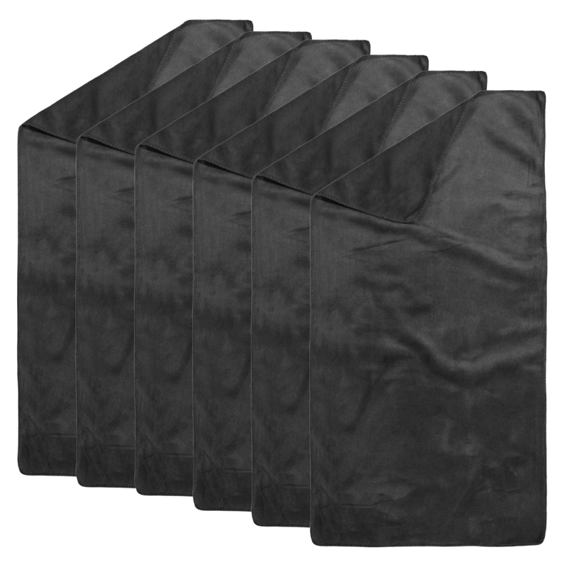 PACK 6 TOALLAS NEGRA PELUQUERIA HOTEL BARBERIA SPA GYM 77*41 CM - 1