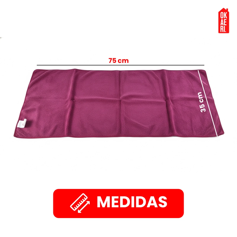 SET DE 6 PAÑOS / TOALLAS LISAS COLORES MIXTOS MICROFIBRA 35*75 CM LISOS COLORES MIXTOS - 3