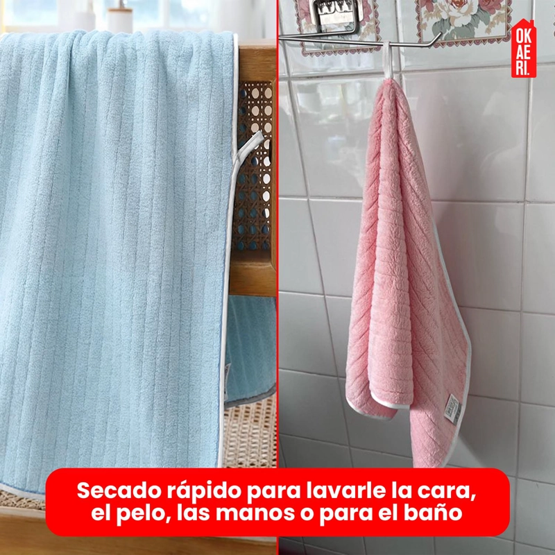 PACK 6 TOALLAS MANO MICROFIBRA 35*75CM BORDES BLANCOS - 6