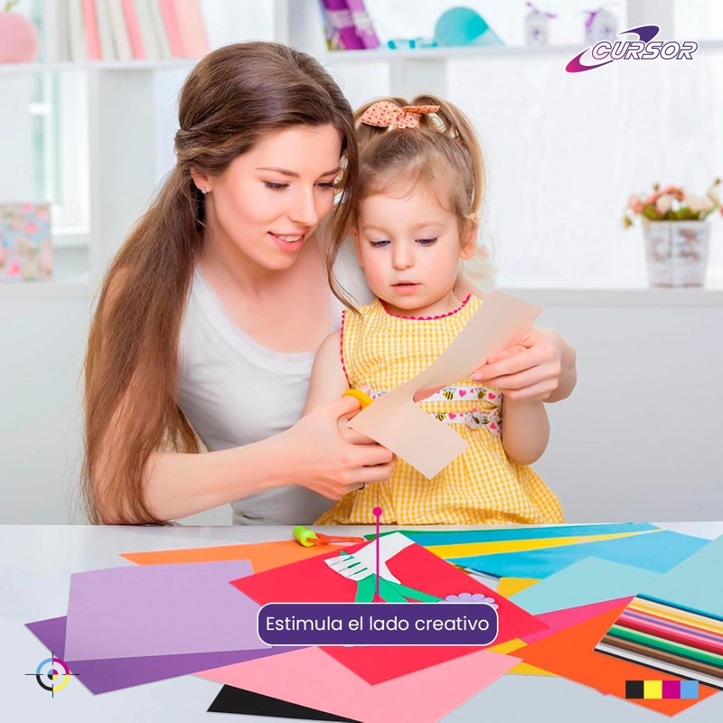 PAPEL OPALINA DOBLE FAZ INKJET 220G 40 HOJAS A4 CURSOR MULTICOLOR TAMAÑO A4 - 5