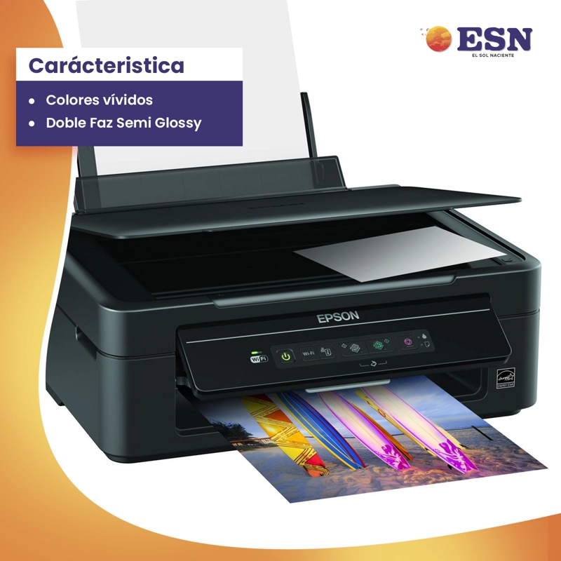 PAPEL FOTOGRAFICO DOBLE FAZ SEMI GLOSSY 260GR A4 50 HOJAS ESN TAMAÑO A4 - 3