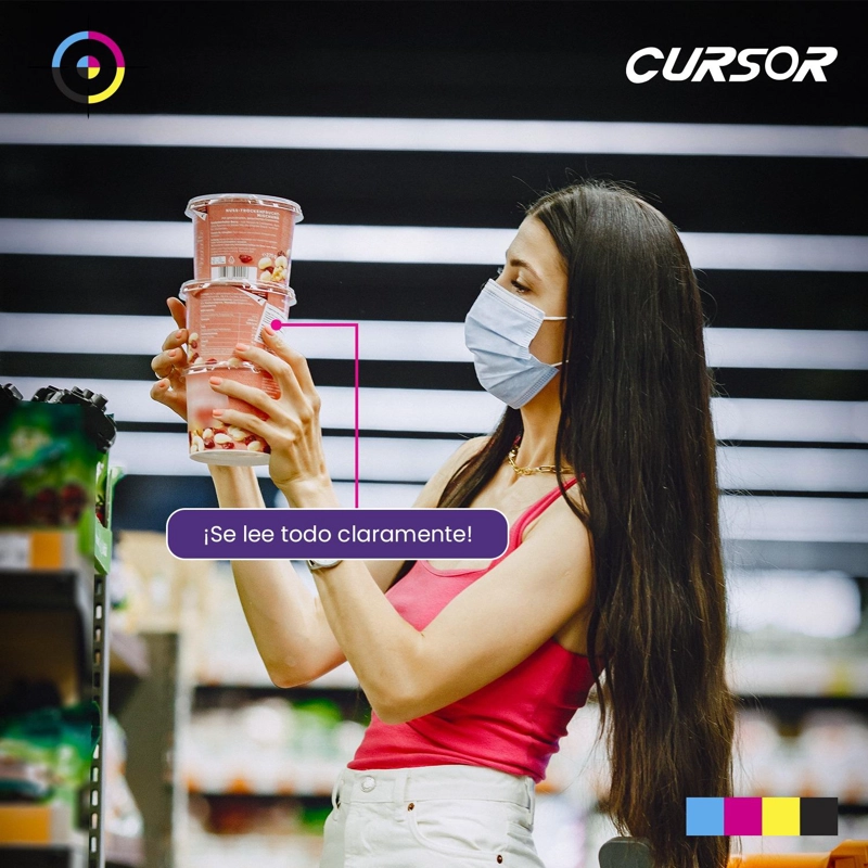 PAPEL GLOSSY ADHESIVO EXTRAFUERTE A4 50H CURSOR TAMAÑO A4 - 6