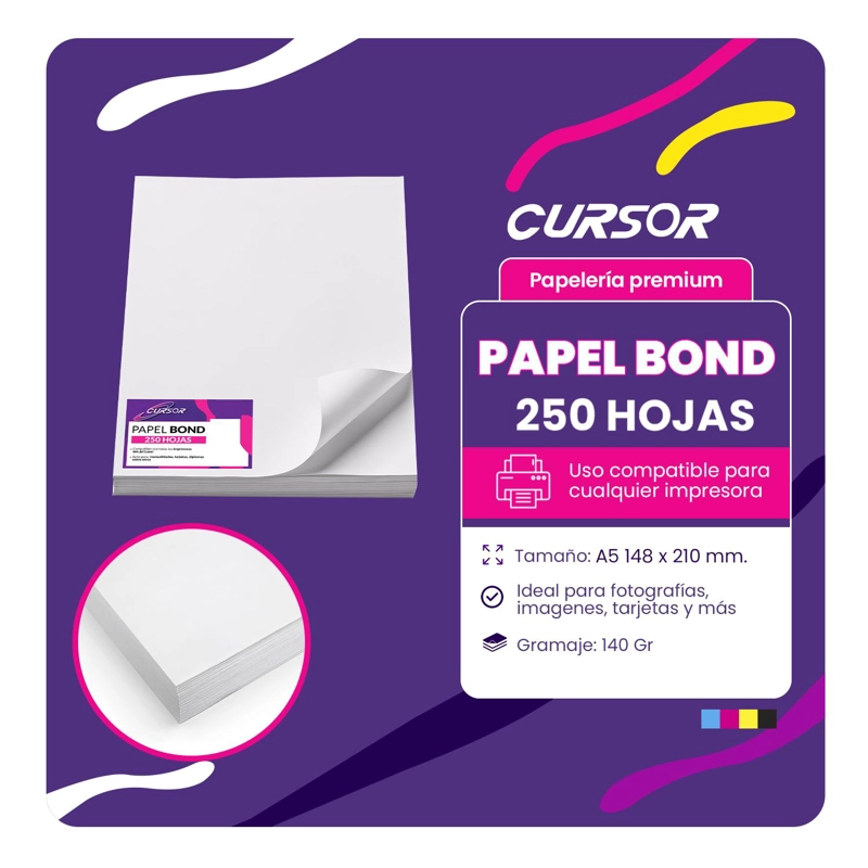 PAPEL BOND 140 GRS TAMAÑO A5 500 HOJAS AGENDAS TAMAÑO A5 - 2
