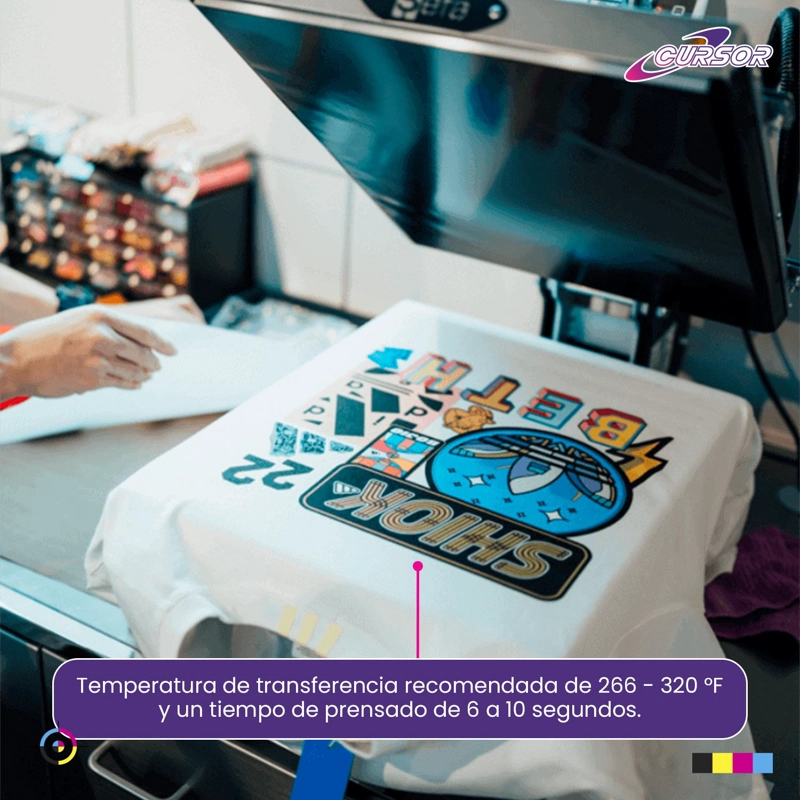 PAPEL DTF 100 HOJAS A4 CURSOR 210G TAMAÑO A4 - 4