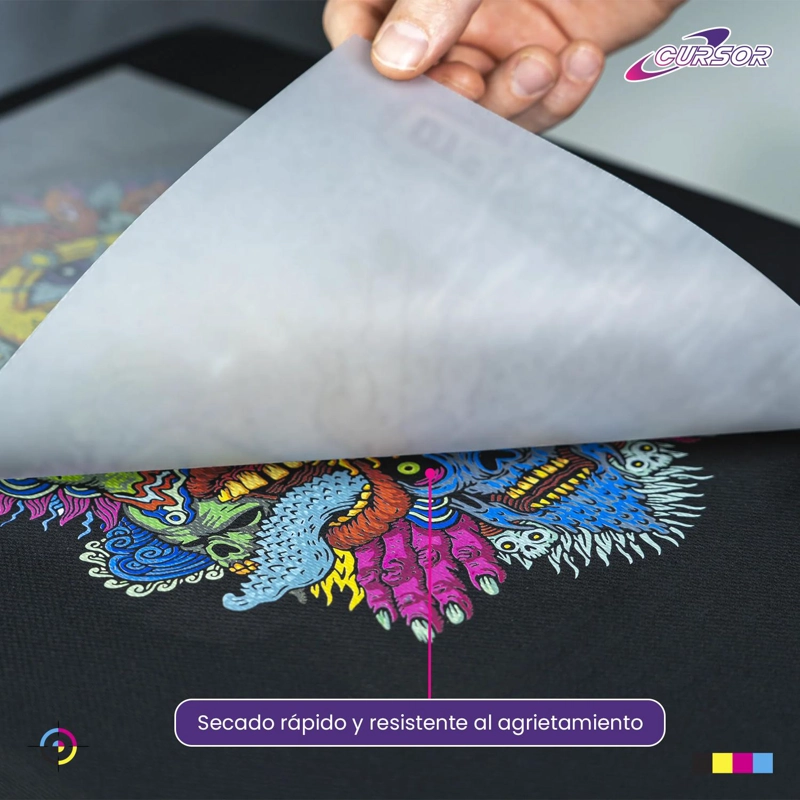 PAPEL DTF 100 HOJAS A4 CURSOR 210G TAMAÑO A4 - 5